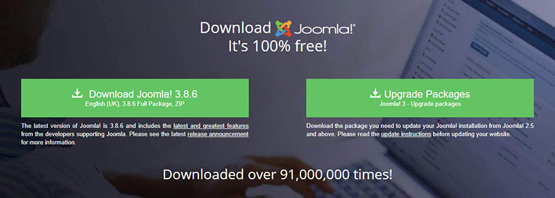 ดาวน์โหลด Joomla เวอร์ชั่นล่าสุด