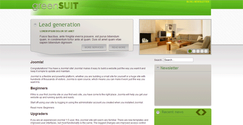 greensuit-template-joomla-1-7-เทมเพลตสีเขียวสดใส